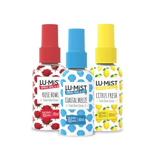 Lu-mist Toilet Bowl Spray Pack, 3 x 60ml, Assorted Scents
