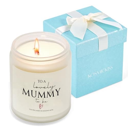 Mum to Be Gifts for First Time Mother, New Mum Gifts for Pregnant Women, Lavender Scented Candle New Mummy Gift, Baby Shower Pregnancy Gift for Mummy Expecting