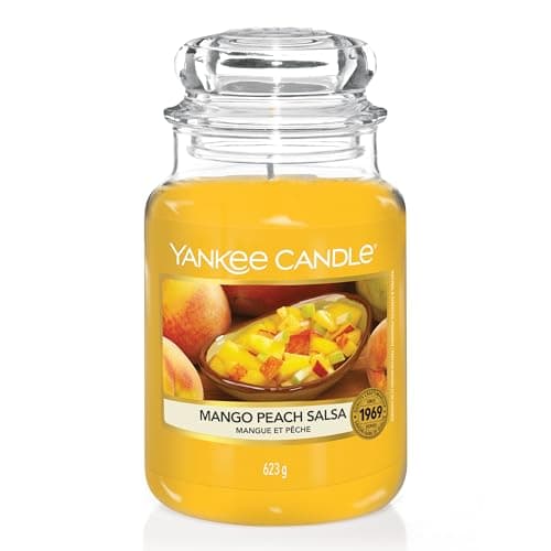 Yankee Candle Scented Candle | Mango Peach Salsa Large Jar | Burn Time: up to 150 Hours | Perfect Gifts for Women