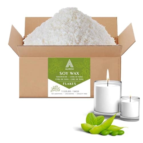 Soy Wax 5KG for Candle Making - Natural SOYA Candle Wax Flakes, Auroh