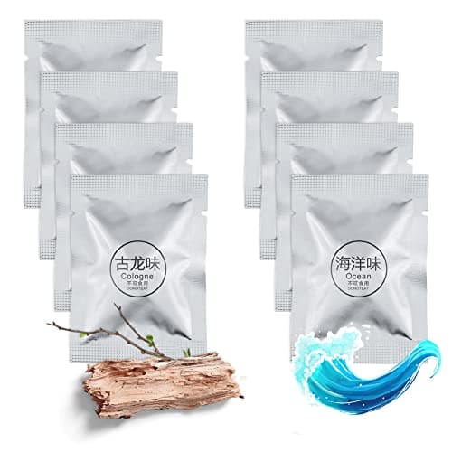 URAQT Car Air Freshener Refills, 8 Pack Automotive Outlet Freshener, Diffuser Vent Clip Solid Fragrance Replacement Pads, Aroma Perfume Aromatherapy Ornament (Ocean+Cologne)