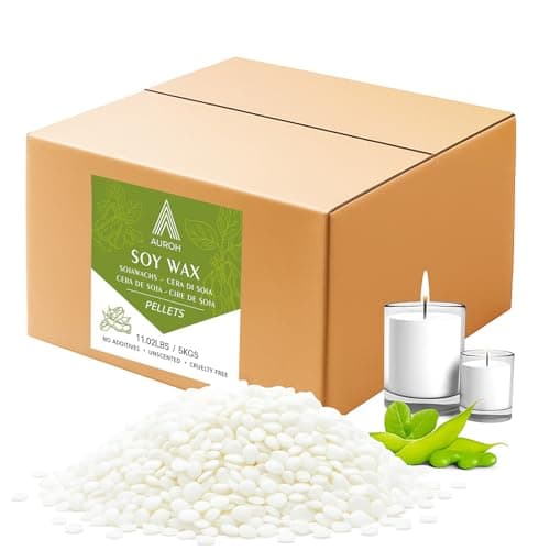 Soy Wax 5KG for Candle Making - Natural SOYA Candle Wax Pellets, Auroh