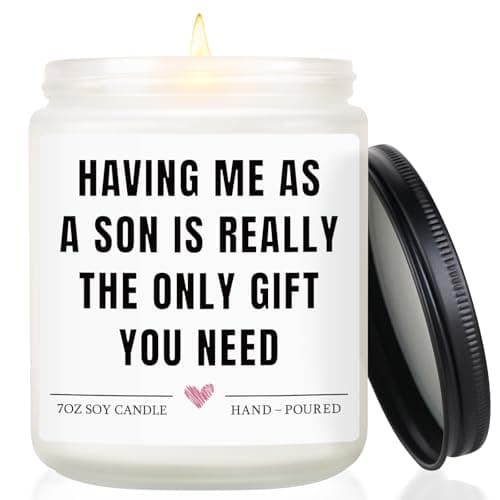 Mum Birthday Gifts, Gifts for Mum from Son - Lavender Scented Candles 7oz