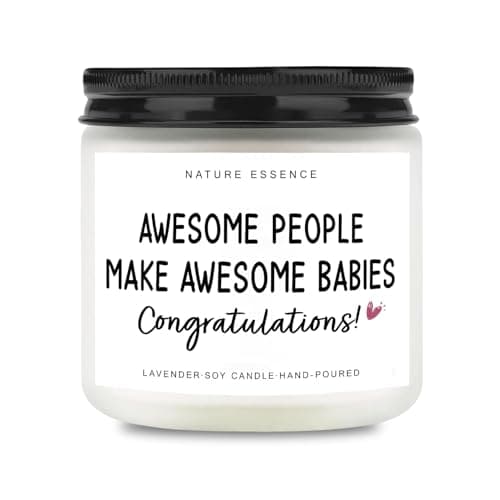 Mum to Be Gifts for Pregnant Women, Mummy to Be Gifts for First Time Mother, Lavender Scented Candle, Gender Reveal Gift for New Mom Dad Expecting Parents, Baby Shower Present, Soy Wax 3.5oz