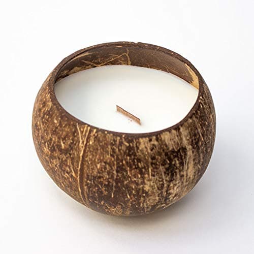 Coconut Bowl Candle – Toasted Coconut Scented - Soy Wax - Hand Poured - 100% Biodegradable