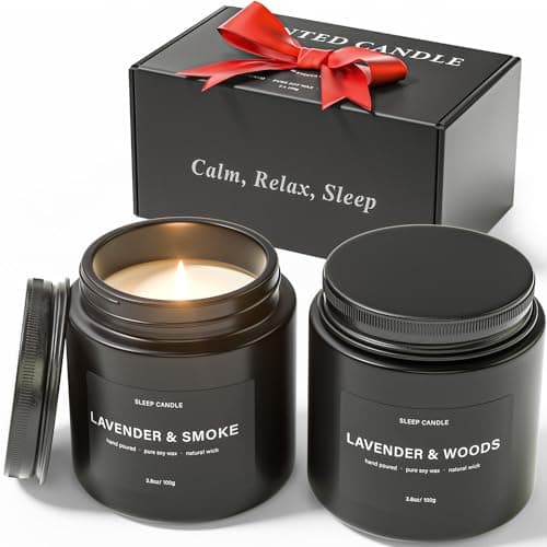 Lavender & Chamomile Scented Candles Gift Set