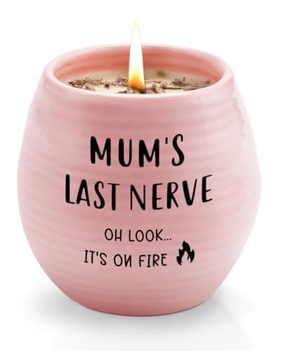 Mum Birthday Gifts, Handmade 8oz Lavender Scented Candles Gifts for Mum