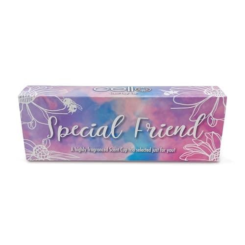 Cello Scented Candle Trio Gift Set - Special Friend 3 Tealight Fragrant Candles for Women, Birthday, Christmas & Friendship Long-Lasting Home Fragrance Present