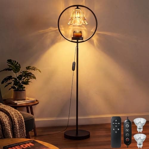 Candle Warmer Lamp with Timer Dimmer, Electric Wax Melt Burners Lamp for Jar Candles, Birthday Gifts for Women Mom Her, Candle Warmer Floor Lamp for Living Room Warming Gifts Home Decor(2 Bulbs)