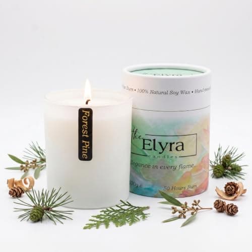 Fresh Pine Forest Coconut-Soy Pillar Candle
