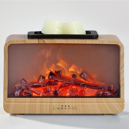 Minimalist Wood-Base Electric Wax Warmer