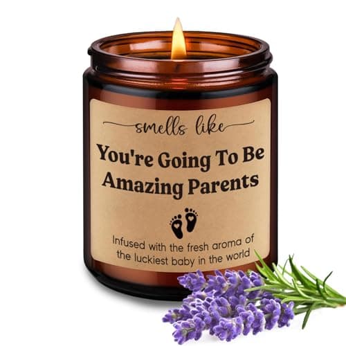 Mum to Be Candle, New Parents Gifts for Couples, 200g Lavender Scented Candles for Parents to Be, Pregnancy Gifts for Mum Expecting, Soy Wax Presents for New Dad Mum Mummy Baby Shower Gender Reveal