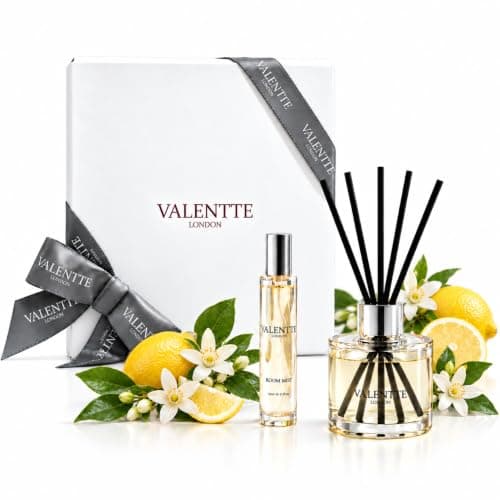 Valentte Reed Diffuser & Mist Gift Set- White Neroli & Lemon- 100ml & 30ml
