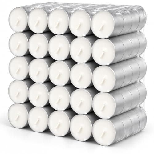 1ABOVE 100 Pack 8 Hour Tea Light Candles