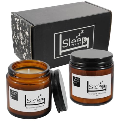 SIMPLY SUBLIME SCENTS - Sleep Candles - Twin Pack - Lavender & Chamomile