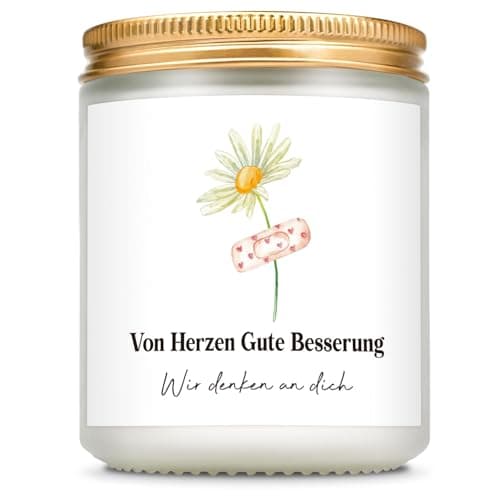 Giftasy Get Well Soon Gifts - Scented Candle with Saying, Get Well Soon Gifts, Get Well Soon Gift, Get Well Gift for Women, Courage Gift for Illness