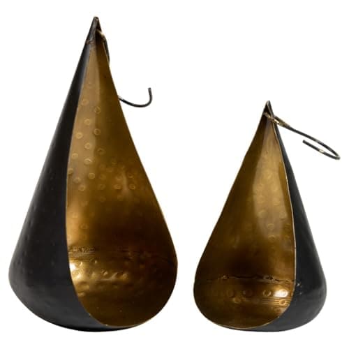 Tealight Holder Set of 2 Decorative Brass Tealight Candle Lanterns