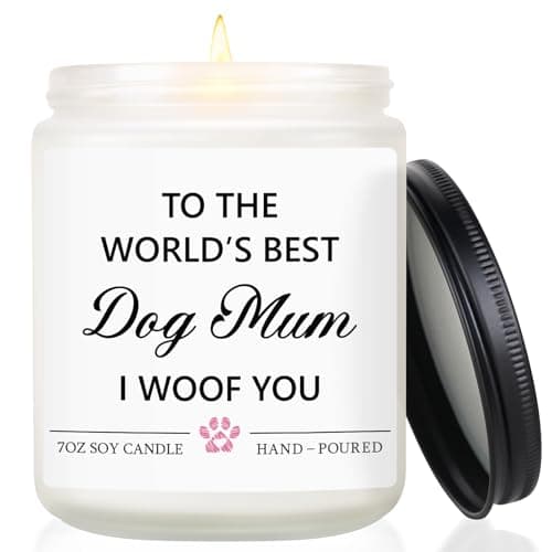 Dog Mum Gifts, Dog Gifts for Women, Funny Dogs Mum Candles, 7 oz (Lavender)
