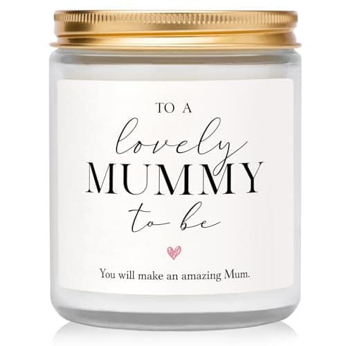 Gleevara Mum to Be Gifts for Pregnant Women, Mummy to Be Gift for First Time Mother, Lavender Scented Candle New Mum Gift, Baby Shower Gifts for Mum, Pregnancy Presents for Mother Expecting