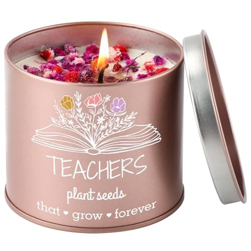 PRSTENLY Teacher Gifts for Women Men, Thank You Teacher Scented Candle