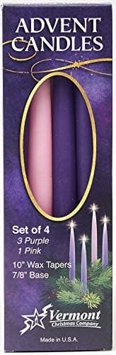 Traditional Advent Candle Set - Set of 4 Candles