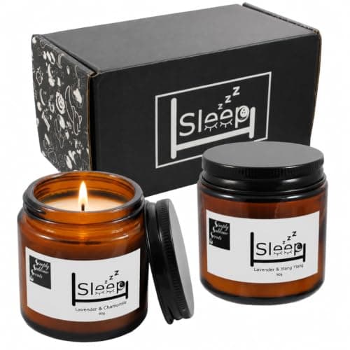 SIMPLY SUBLIME SCENTS - Sleep Candles - Twin Pack - Lavender & Chamomile