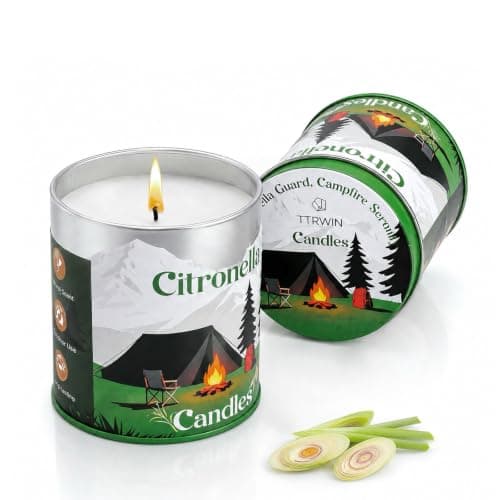 Scented Candles Gift Set, 2 Cans of Citronella Candles, Soy Wax Candle
