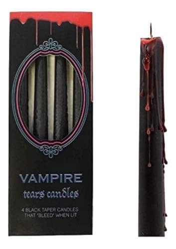 Vampire Tears Black Candles, Set of 4