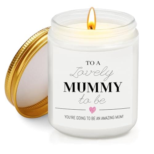 Mum to Be Gifts for Pregnant Women, Mummy to Be Gift for First Time Mother, Baby Shower Gifts, Pregnancy Gift for First Time Mummy, 7 oz Soy Wax Lavender Scented Candle