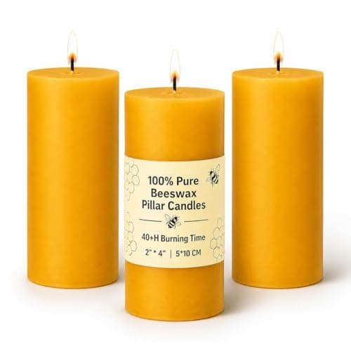 Cinnamon & Cardamom Beeswax Pillar Candle