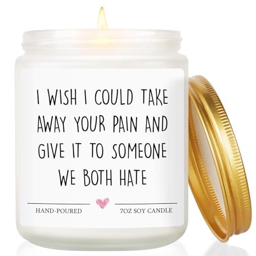 Get Well Soon Gifts for Women Men, Sympathy Gift - Lavender Scented Candle