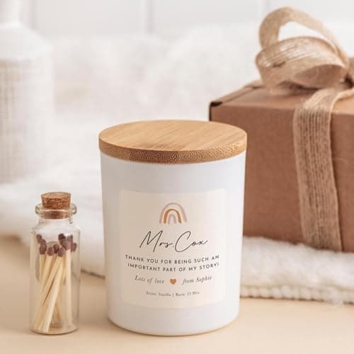 Personalised Teacher Candle Gift Set