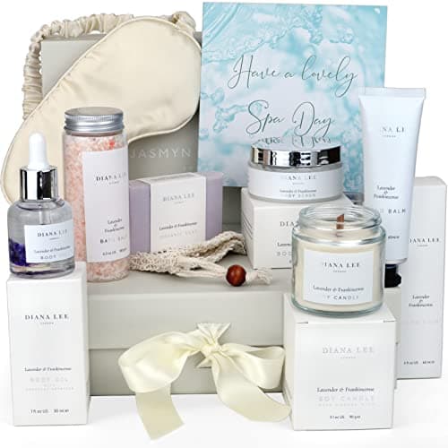 Relaxation Birthday Gifts for Women Luxury Home Spa Gift Set with Lavender