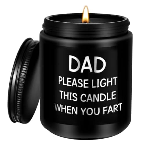 Gift for Dad from Daughter,Son-Fathers Day Gift, Funny Dad Birthday Gifts,Christmas Presents for Daddy Scented Candles Present Fathers Day