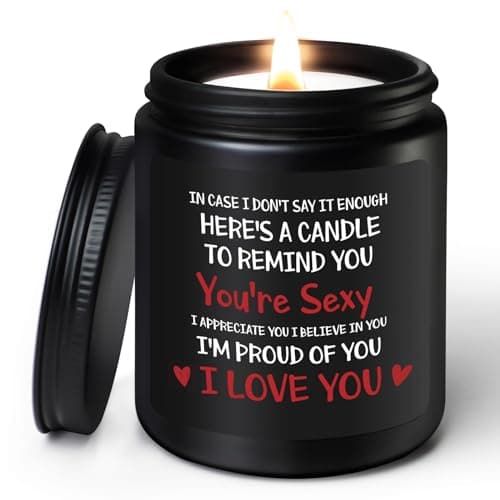 Coldbling Anniversary Valentines Gifts for Him Her - Sandalwood Scented Candle Birthday Christmas Wedding Romantic I Love You Gifts Presents for Her Girlfriend Boyfriend Wife Husband Women Men