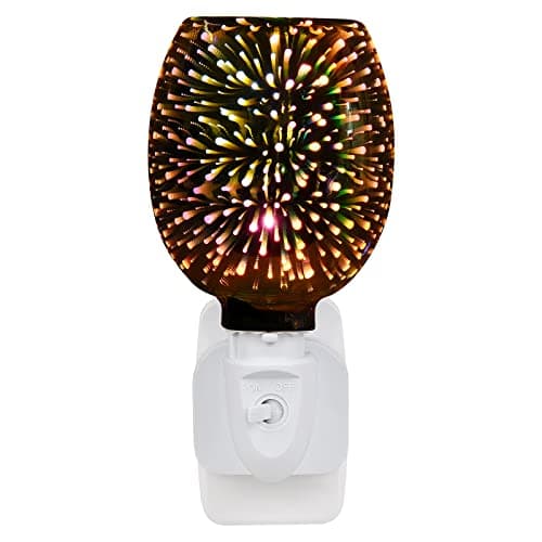 3D Firework Plug In Wax Melt Burner, Electric Oil Warmer & Night Light