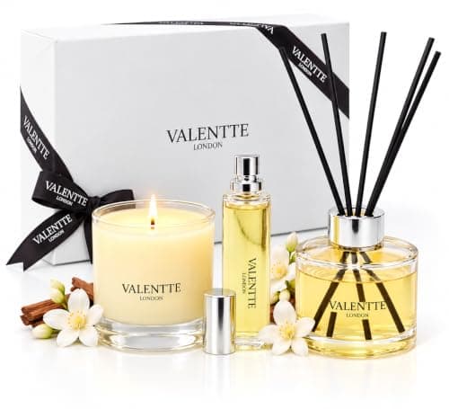 Valentte Gift Box, Jasmine & Rosewood, Diffuser, Candle & Room Mist