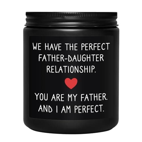 Gift for Dad from Daughter, Father's Day Birthday Gift for Dad, Funny Dad's Candle, Father-Daughter Relationship Gifts, Christmas Presents for Daddy Father Stepdad, 200g Soy Wax Scented Candle