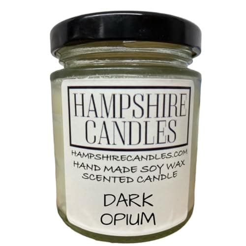 Dark Opium Candle | Highly Scented | Soy Wax | Vegan & Cruelty Free | Handmade | Jar Candle