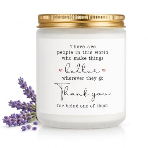 Thank You Lavender Soy Wax Candle, Gift for Teacher, Back-to-School Gifts
