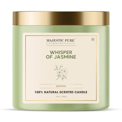 Majestic Pure Jasmine Scented Candle | 45+ hrs | 283 g