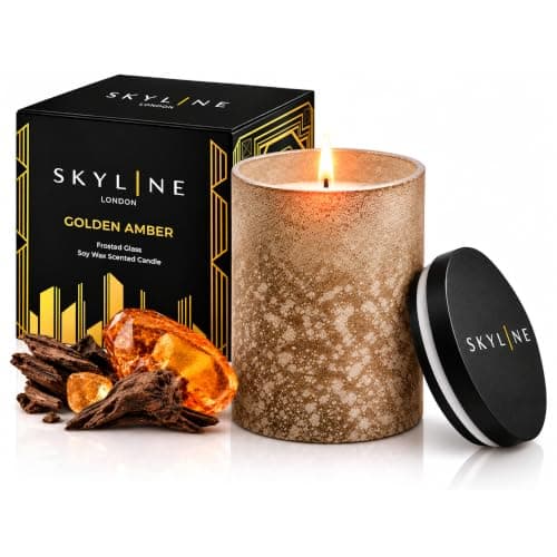 Amber & Cedarwood Soy Jar Candle, 220g