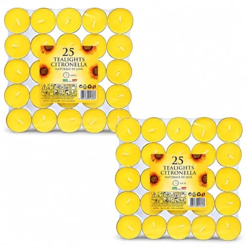 Citronella Tealight Candles Pack of 50