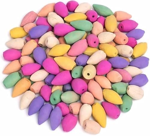 TANNESS 100 PCS Backflow Incense Cones for Waterfall Burner - 10 Mixed Natural Scents Includes Rose, Jasmine, Lily, Mint, Lavender and More for Relaxation Air Purification Meditation Yoga Gift
