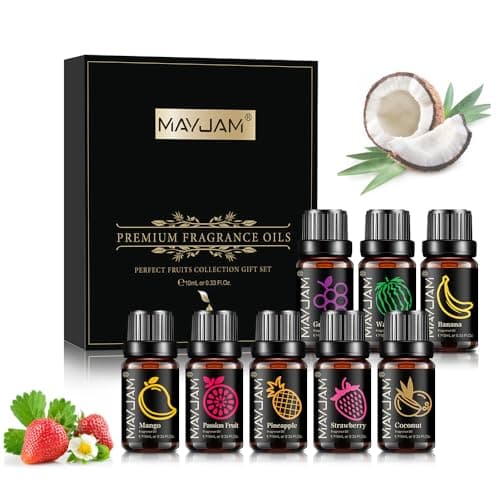 MAYJAM Fruity Fragrance Oil Set 8 x 10ML, Summer Fragrance Oils Gift Set