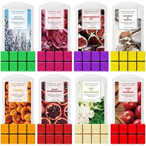SCENTORINI Scented Wax Melts 8 Pack, Autumn Fragrance for Wax Warmer