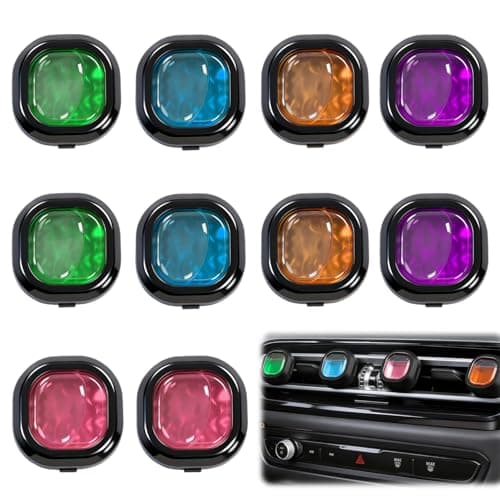 10 Pack Car Air Freshener Vent Clip,5ml Each Car Perfume Diffuser,Long-Lasting Fragrance for Men & Women,Odour Eliminator,Cars Accessories Gifts,Cars Hanging Decorations Air Fresheners