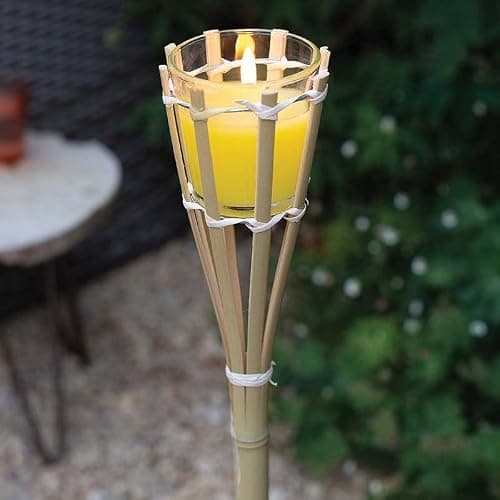 Citronella Bamboo Candle Torch 75cm Tall