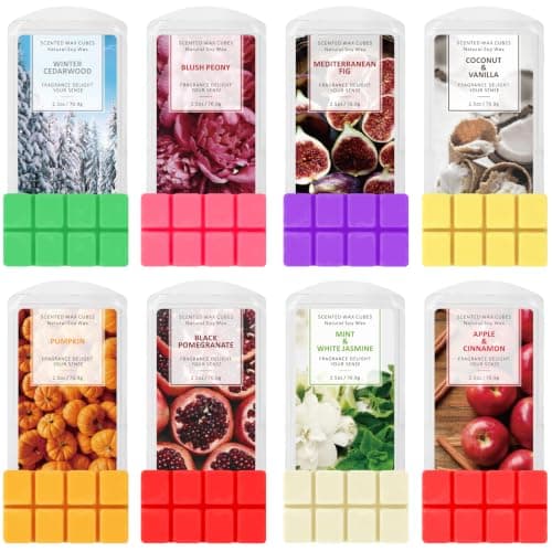 SCENTORINI Scented Wax Melts 8 Pack, Autumn Fragrance for Wax Warmer