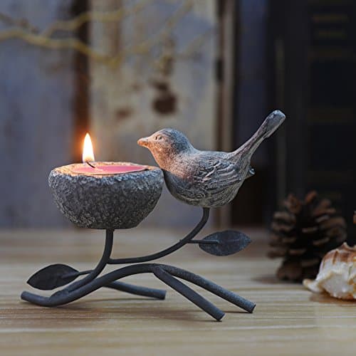 Marbrasse Grey & Black Votive Candle Holders
